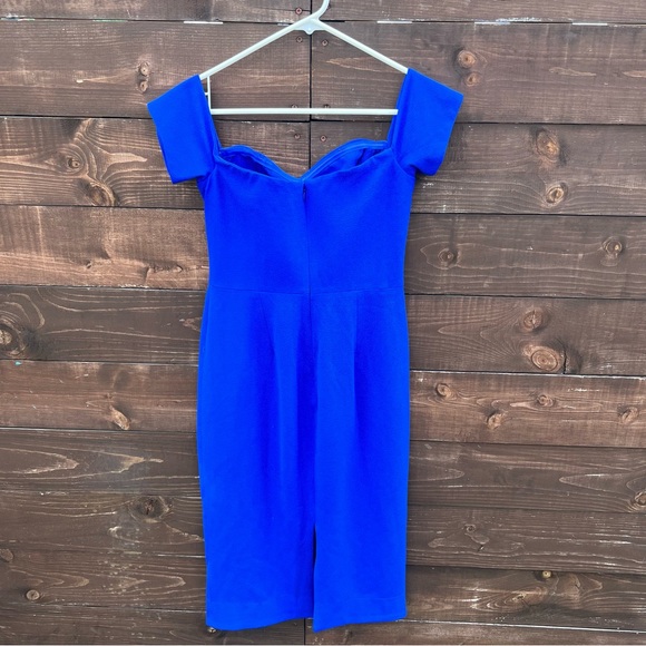 Dress The Population Electric Blue Cocktail Sheath Dress Sz Small - Picture 4 of 8
